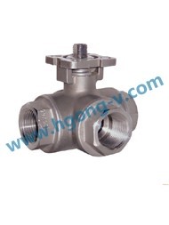 DIN pneumatic stainless steel ball valve